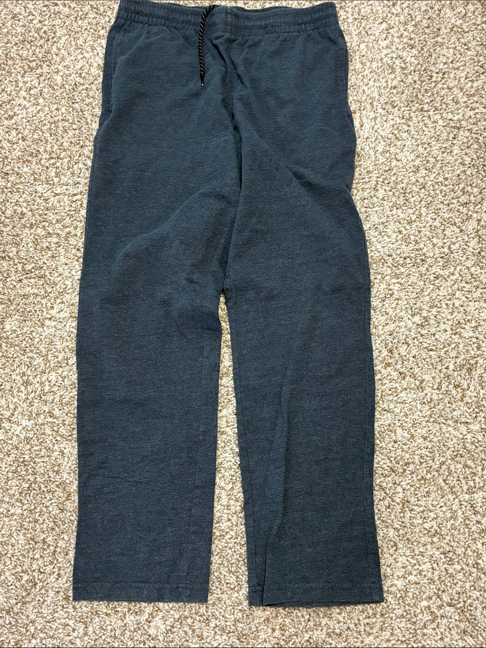 Tek Gear Mens Lightweight Joggers Size M Dark Blue Heather Knit Lounge Pants